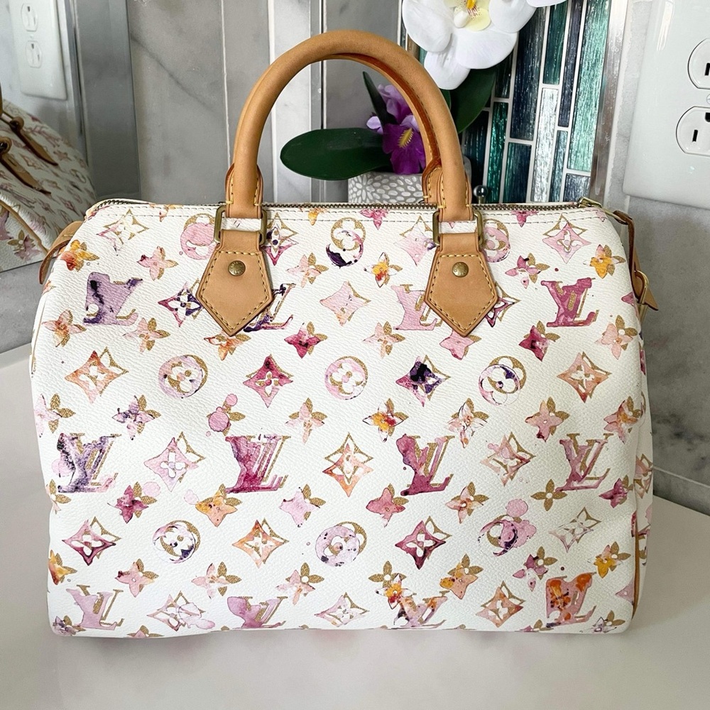 Authentic Louis Vuitton Speedy Watercolor 30